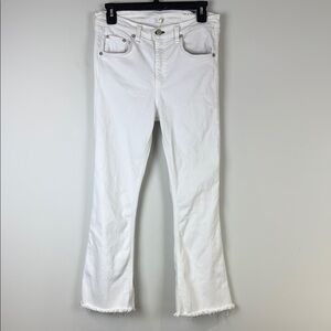 Rag & Bone Flare Jeans White Size 29